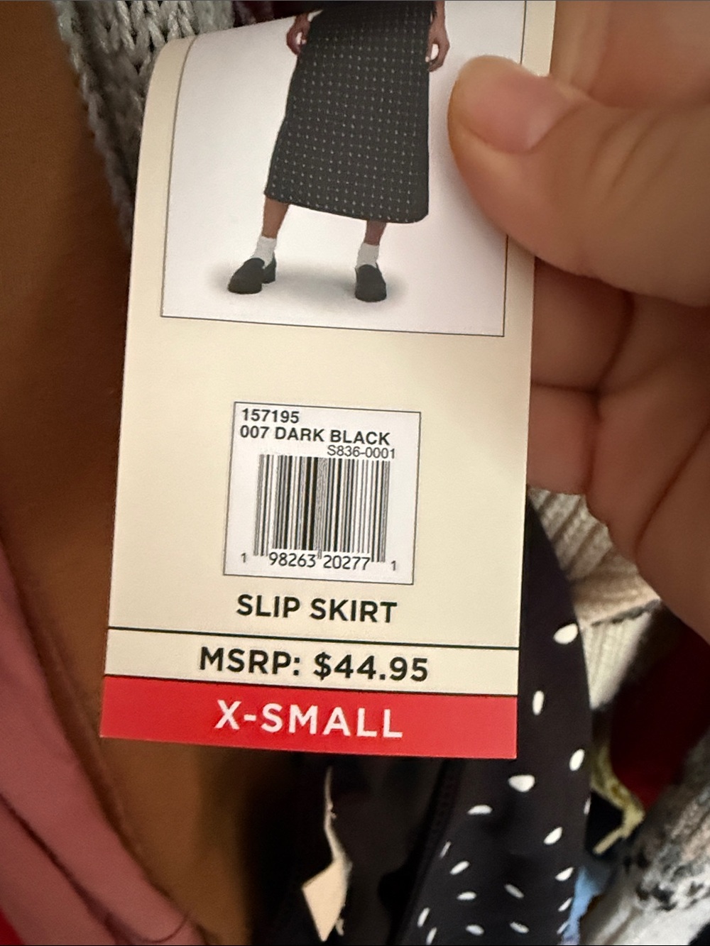 Aeropostale Black Maxi Skirt with White Polka Dots - Picture 5 of 5